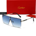 24034 New frameless oversized sunglasses for men and women