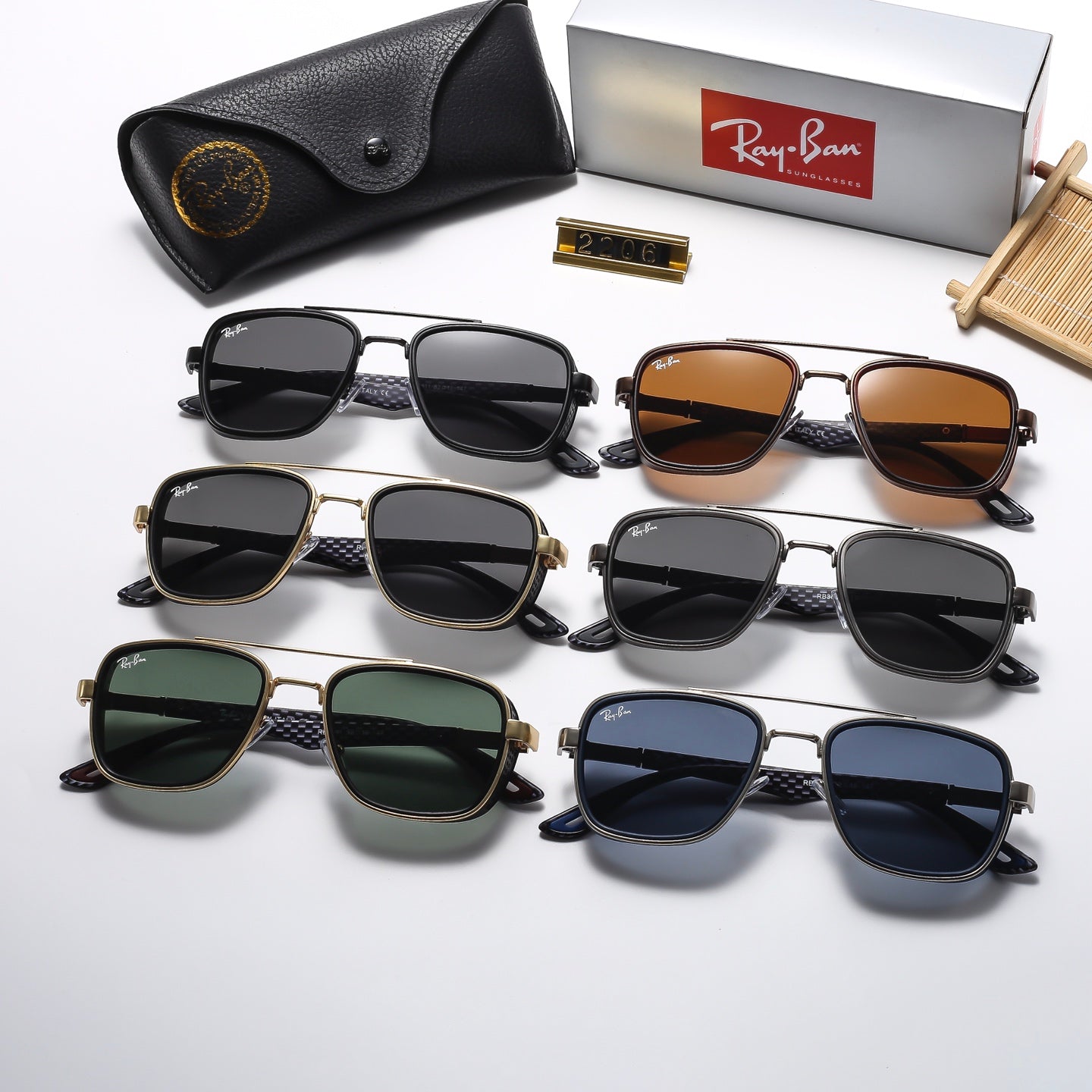 Fashion hot 6 color sunglasses 2207