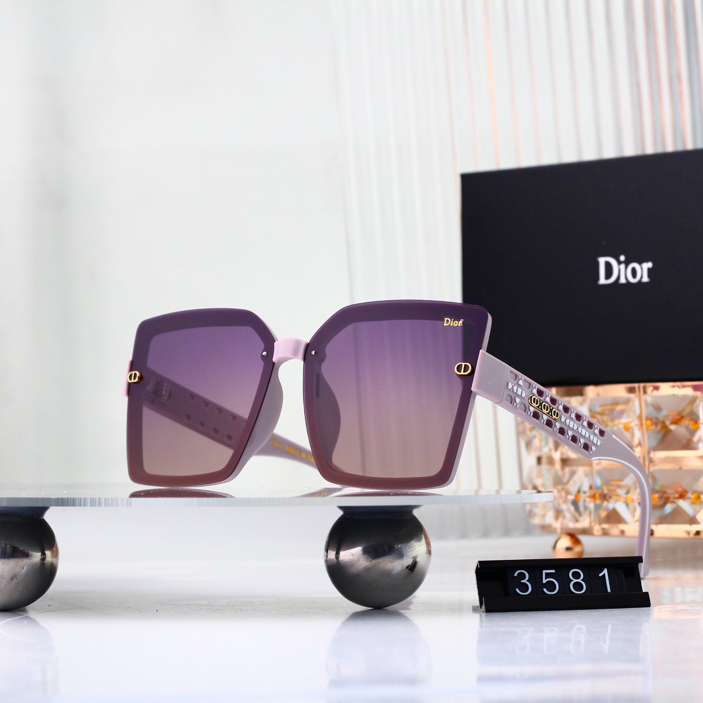 4 colors New hot HD lenses Full frame design sunglasses 3581