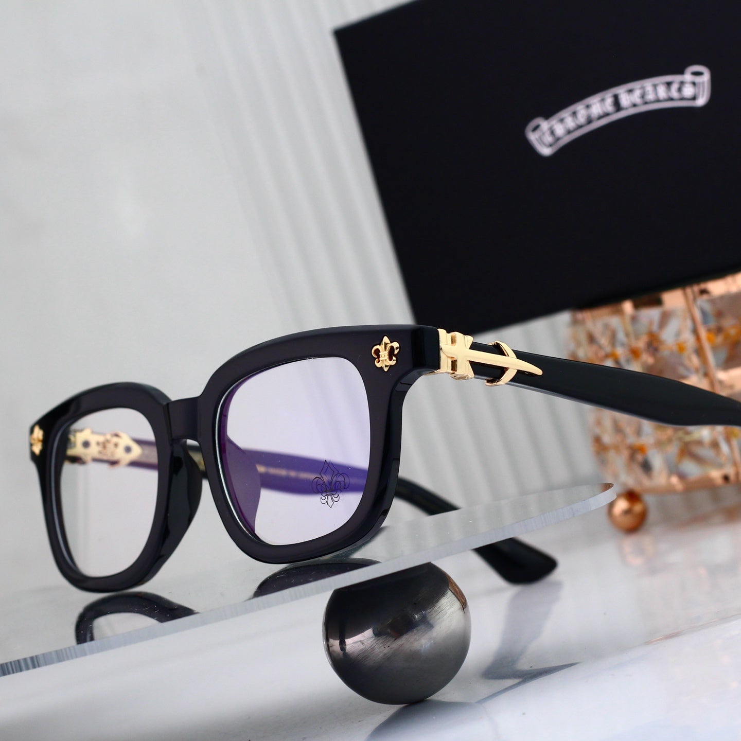 Fashion 6 Color Plain Glasses 0204