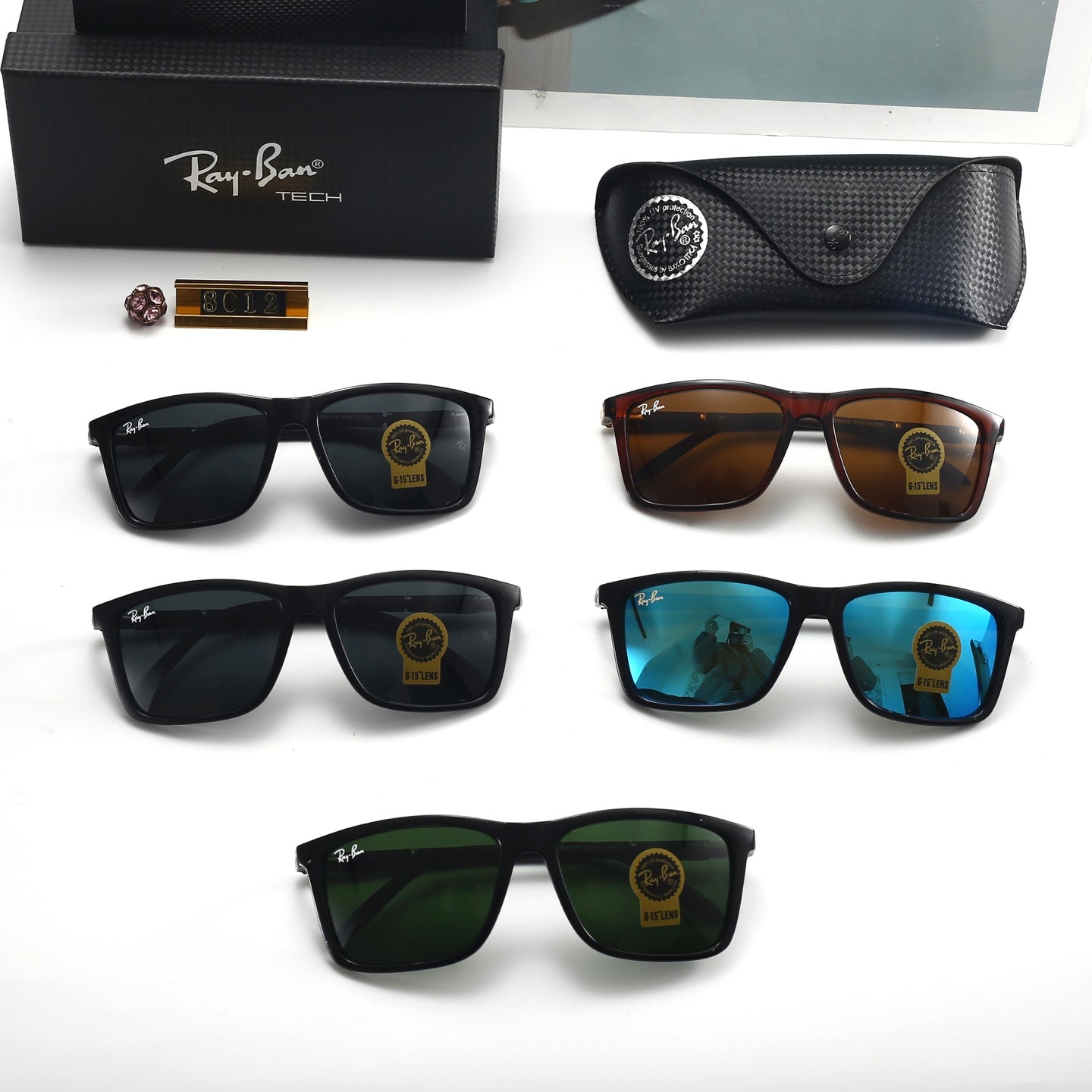 Fashion hot 5 color sunglasses 8012