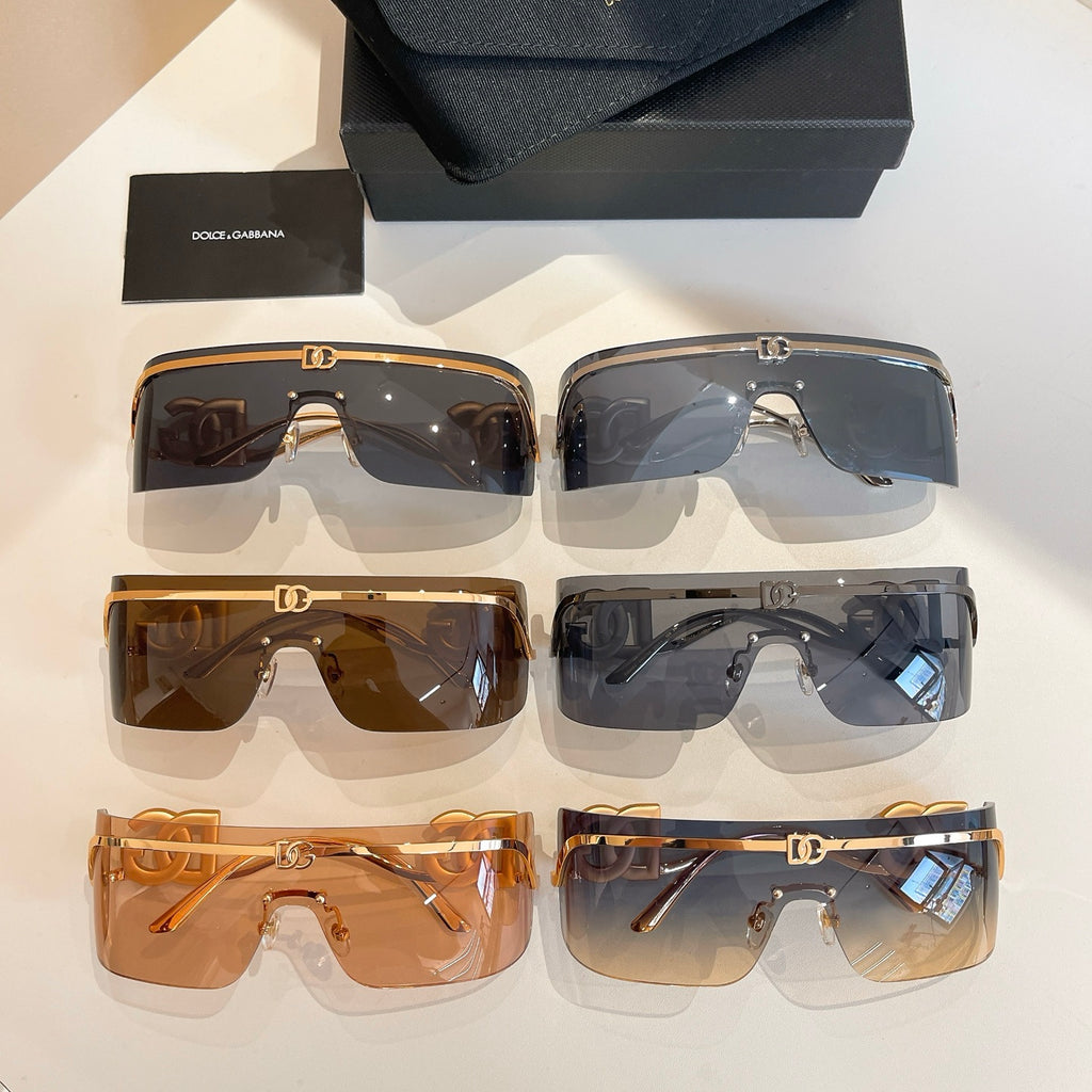 New hot HD lenses No borders design 6 colors sunglasses 6694