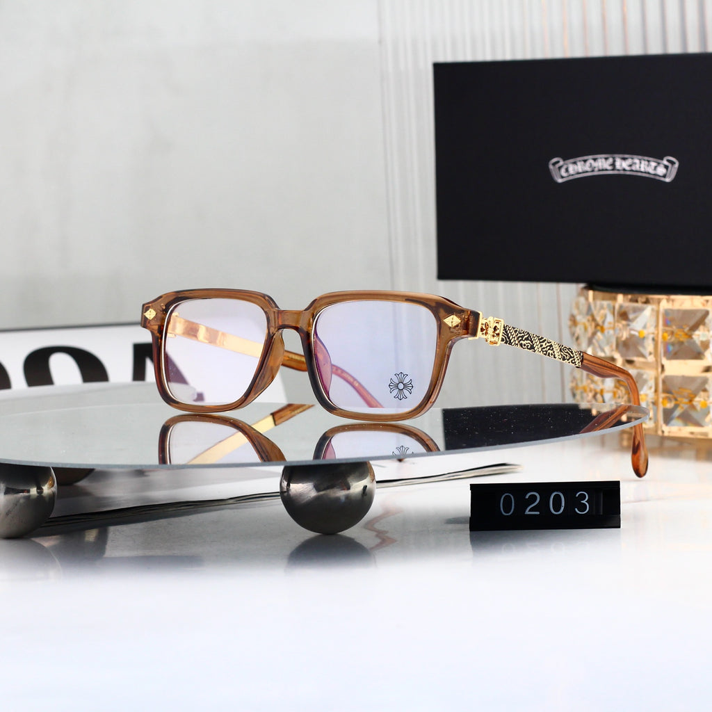 Fashion 4 Color Plain Glasses 0203