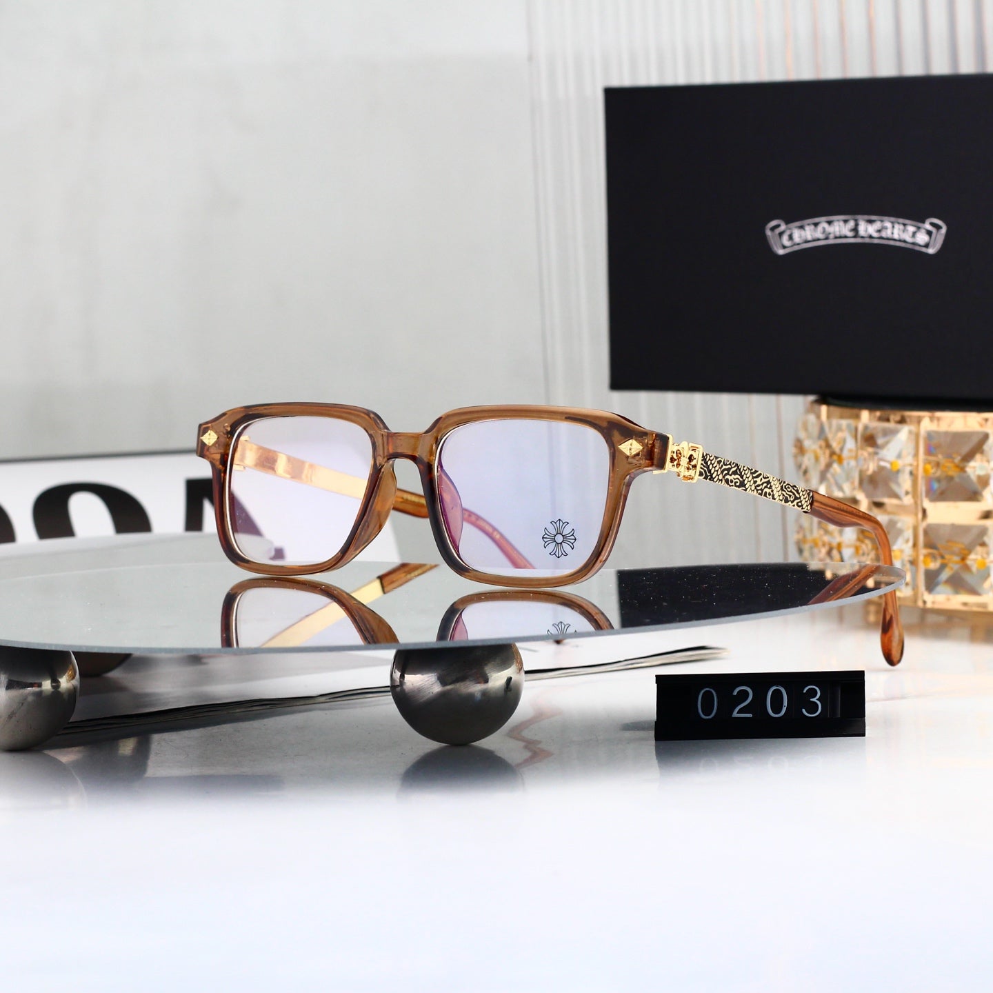 Fashion 4 Color Plain Glasses 0203
