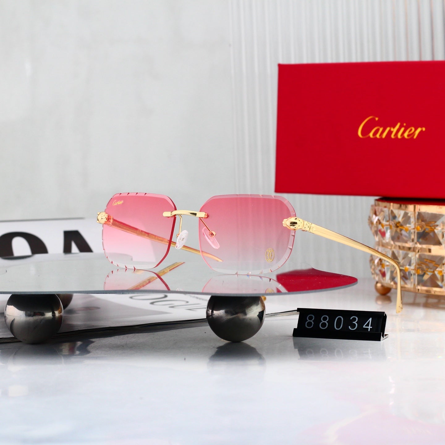 10 Colors New Hot HD Frameless Sunglasses 88034