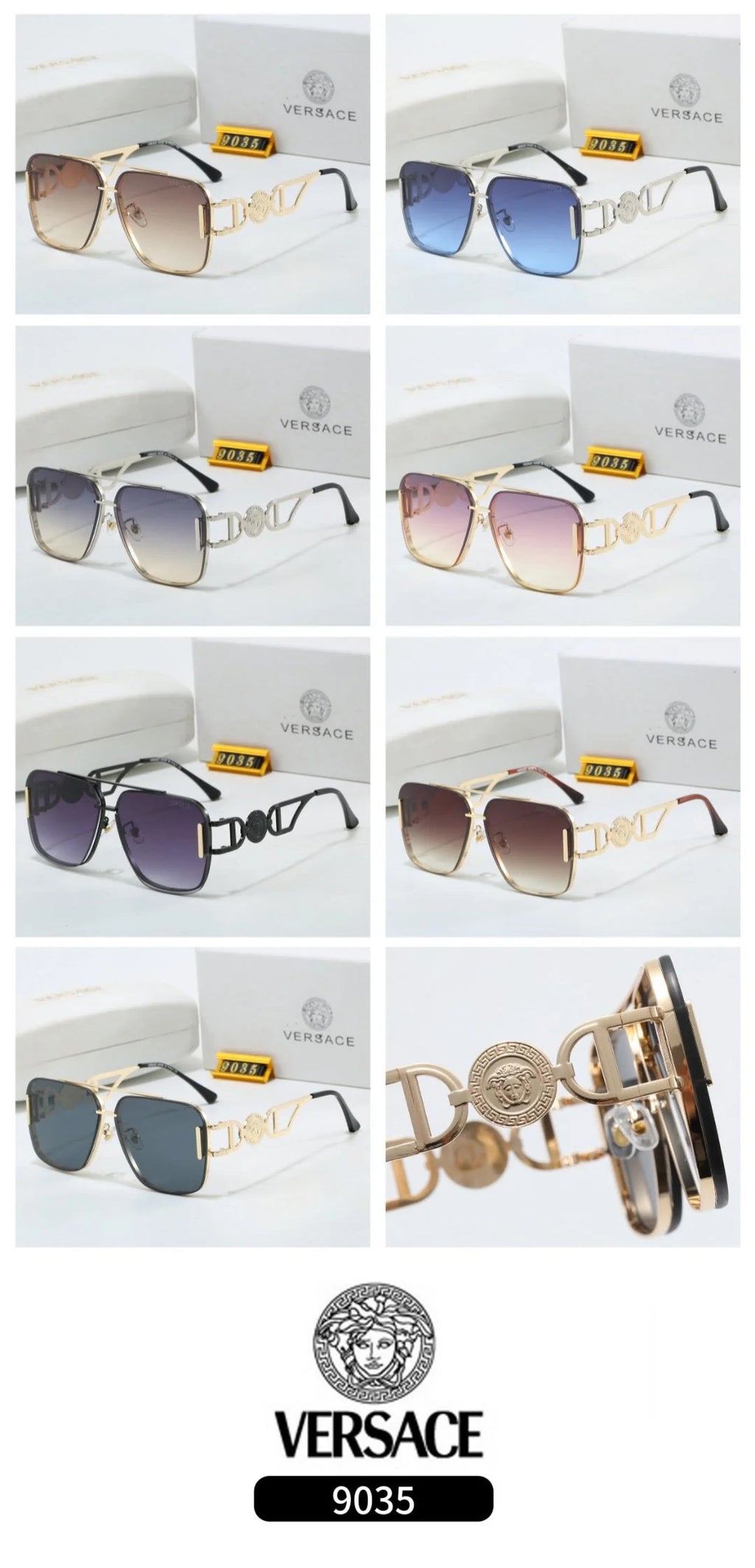 Seven vibrant colors, trendy metal frames, and sunglasses with a premium feel.