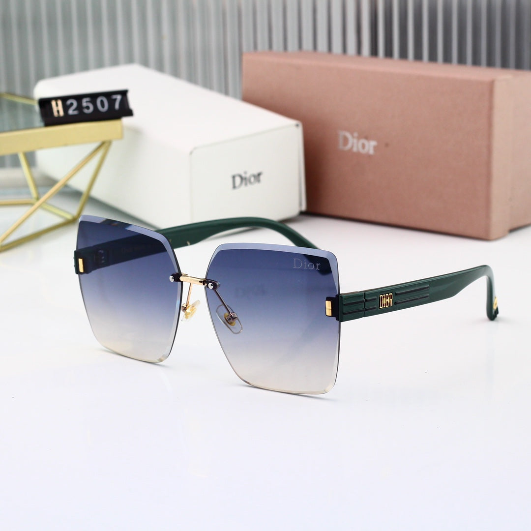 6 colors New hot HD lenses No borders design sunglasses 2507