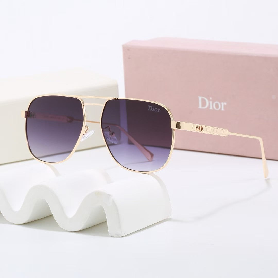 5 colours High-definition lens metal full-frame sunglasses