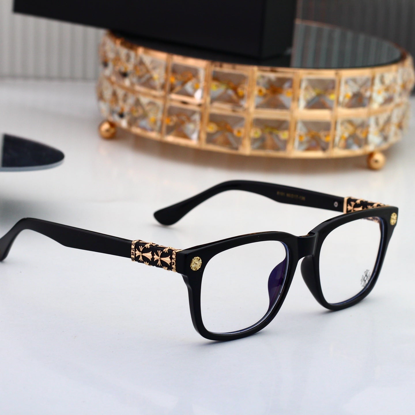 Fashion 4 Color Plain Glasses 7102