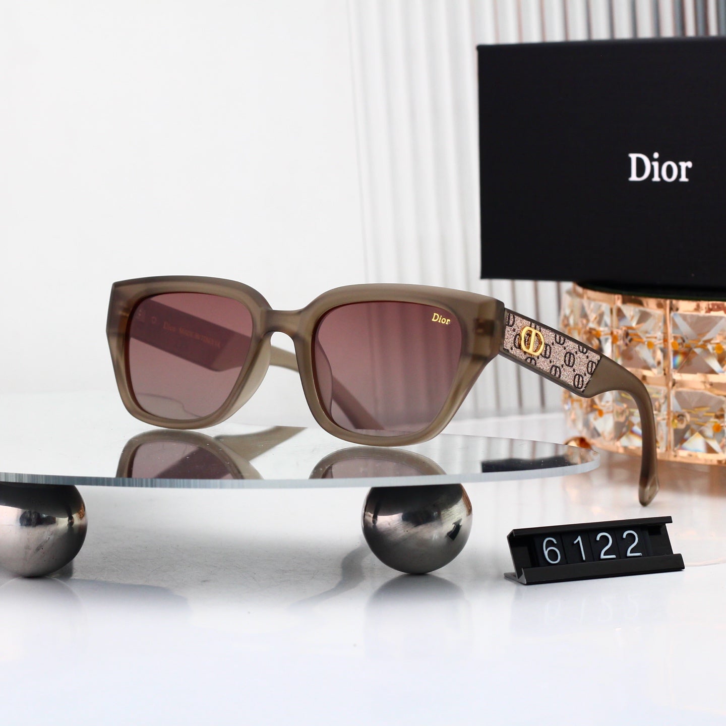 5 colors New hot HD lenses Full frame design sunglasses 6122