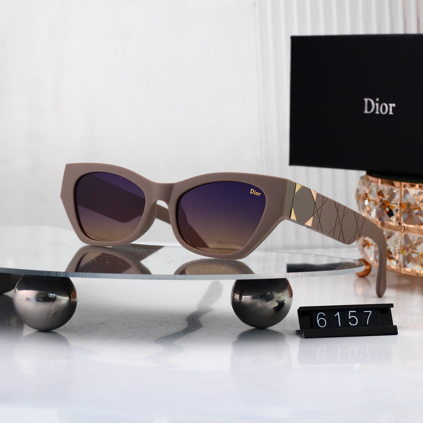 5 colors New hot HD lenses Full frame design sunglasses 6157