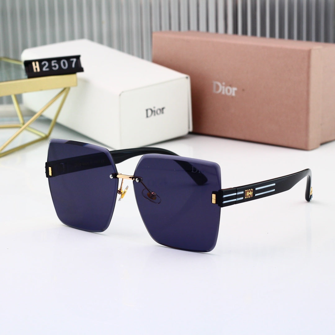 6 colors New hot HD lenses No borders design sunglasses 2507