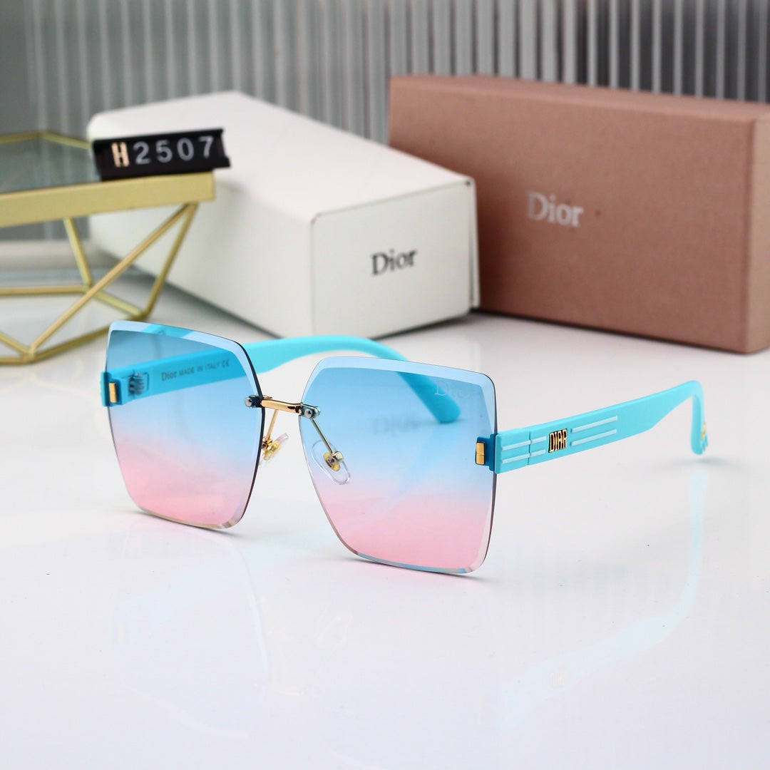 6 colors New hot HD lenses No borders design sunglasses 2507