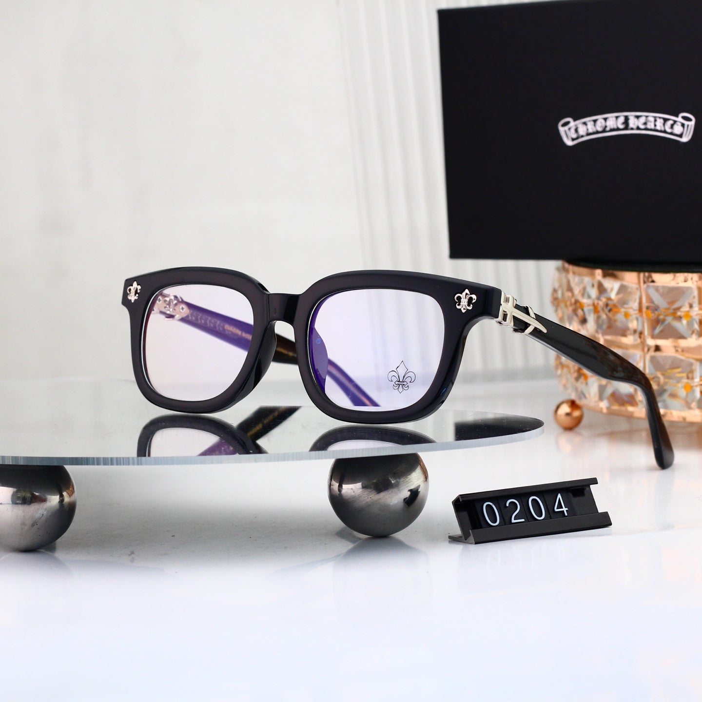 Fashion 6 Color Plain Glasses 0204