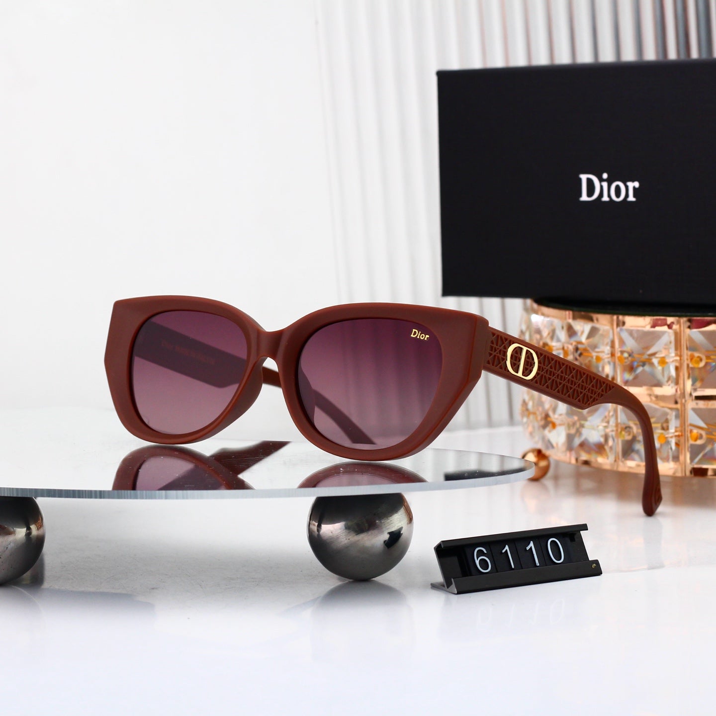 5 colors New hot HD lenses Full frame design sunglasses 6110