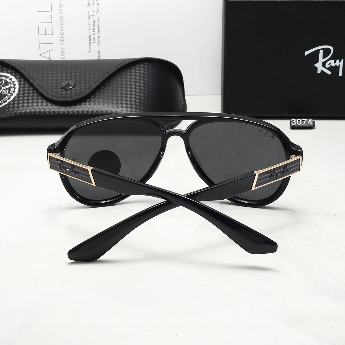 5 colors new hot full flarm sunglasses 3074