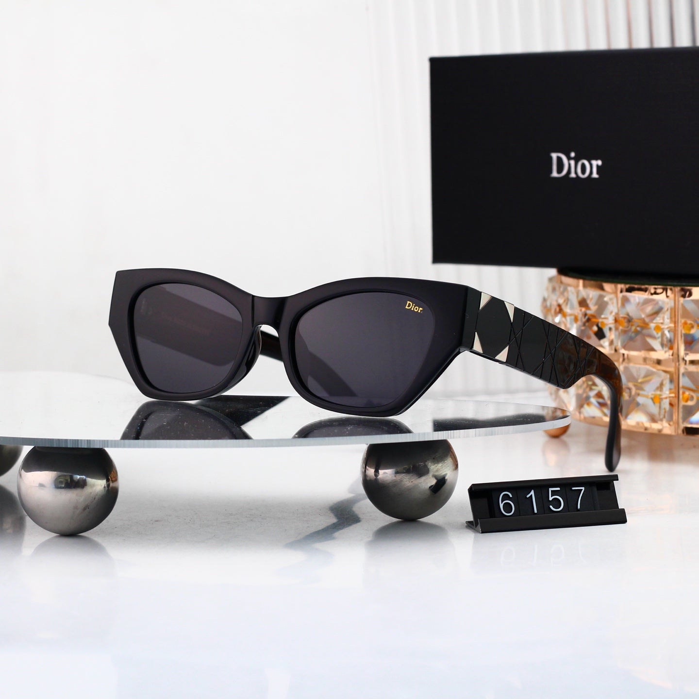 5 colors New hot HD lenses Full frame design sunglasses 6157