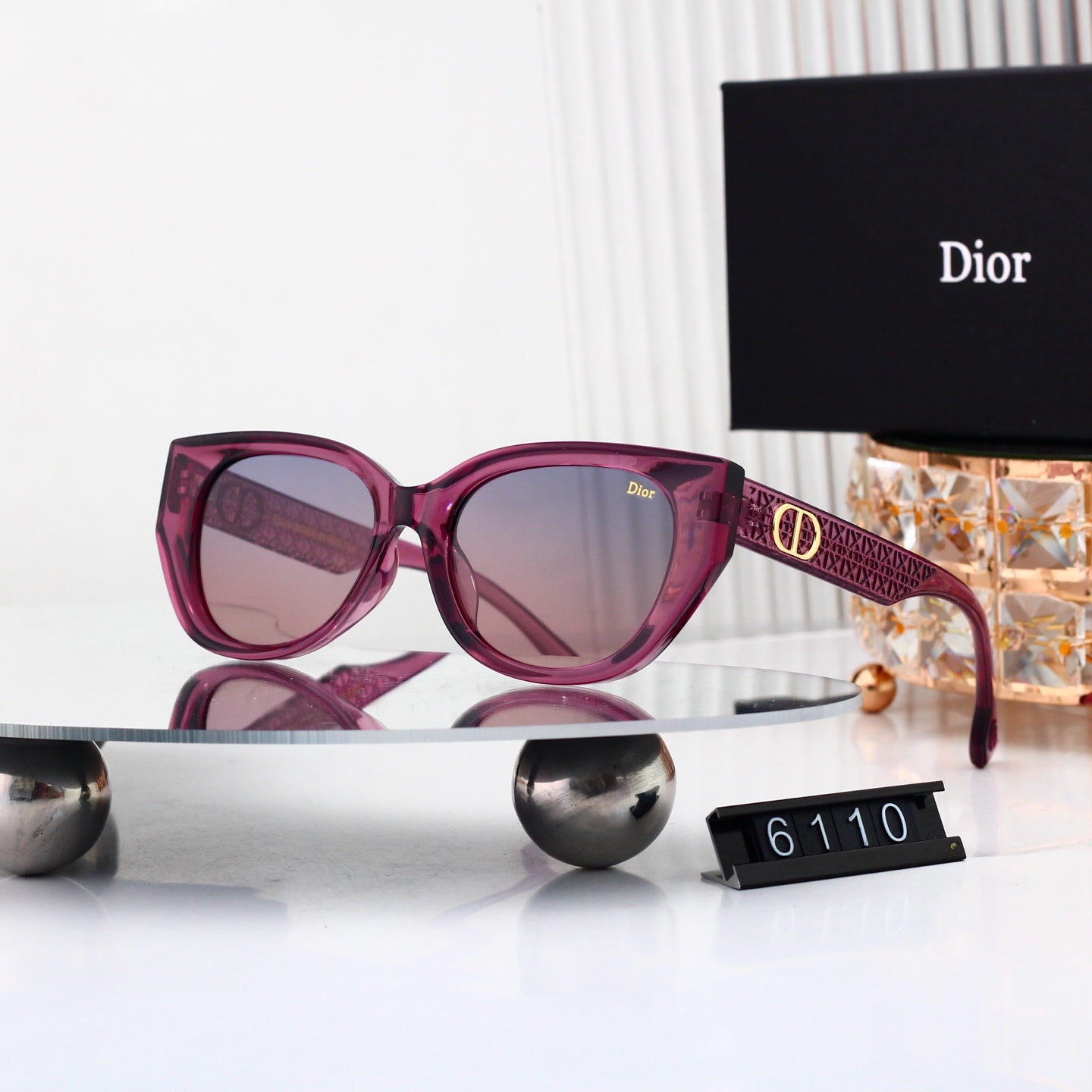 5 colors New hot HD lenses Full frame design sunglasses 6110
