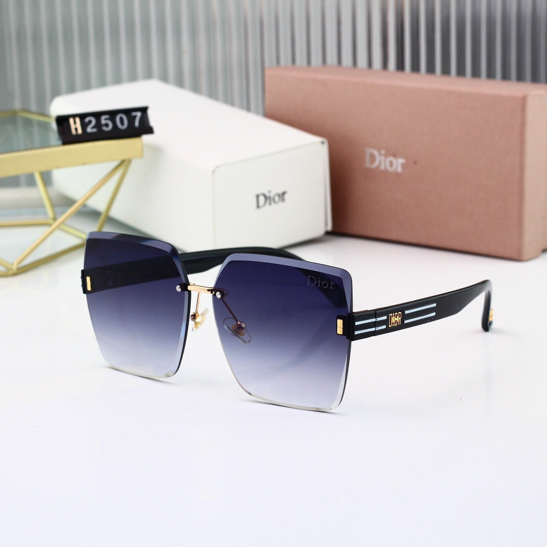 6 colors New hot HD lenses No borders design sunglasses 2507