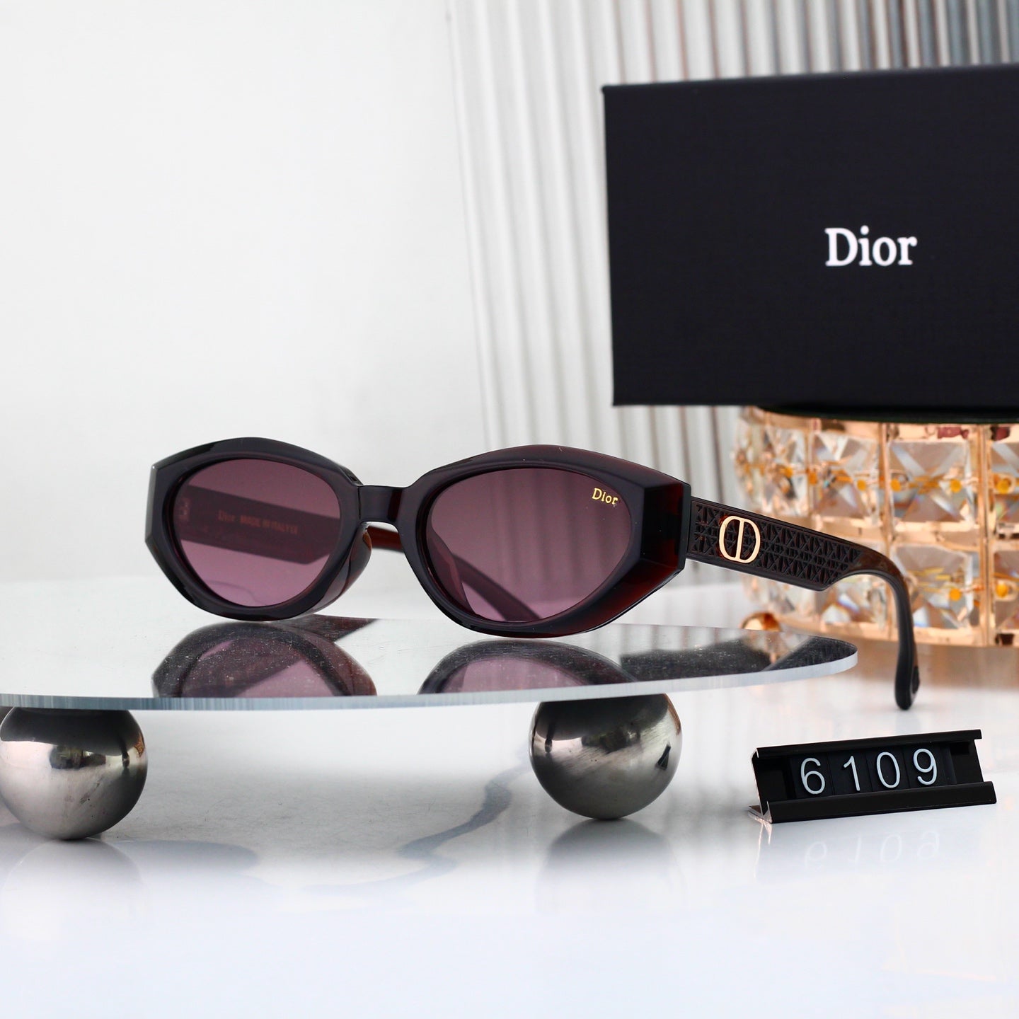 5 colors New hot HD lenses Full frame design sunglasses 6109