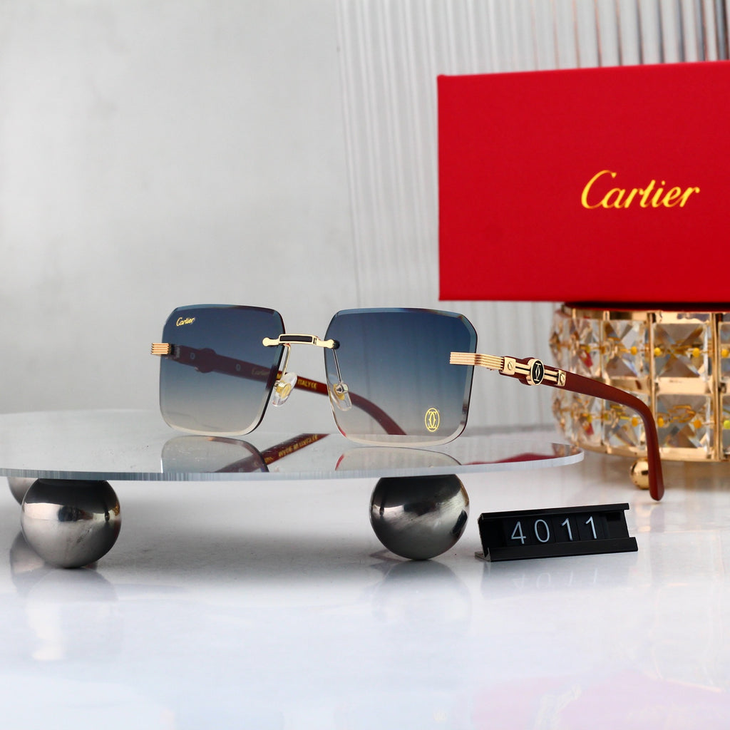 7 colors New hot HD lenses Frameless Sunglasses 4011