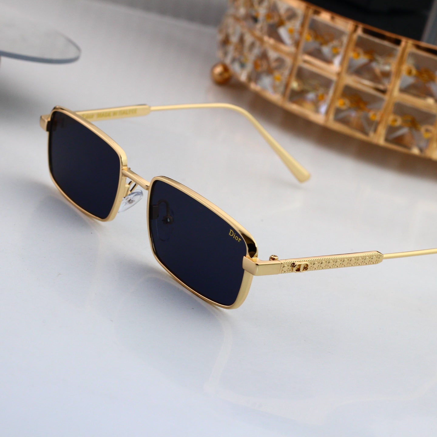 7 colours High-definition lens metal full-frame sunglasses 4095